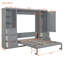 Lit escamotable mural avec placard, tiroirs et tablettes Murphy-58235549