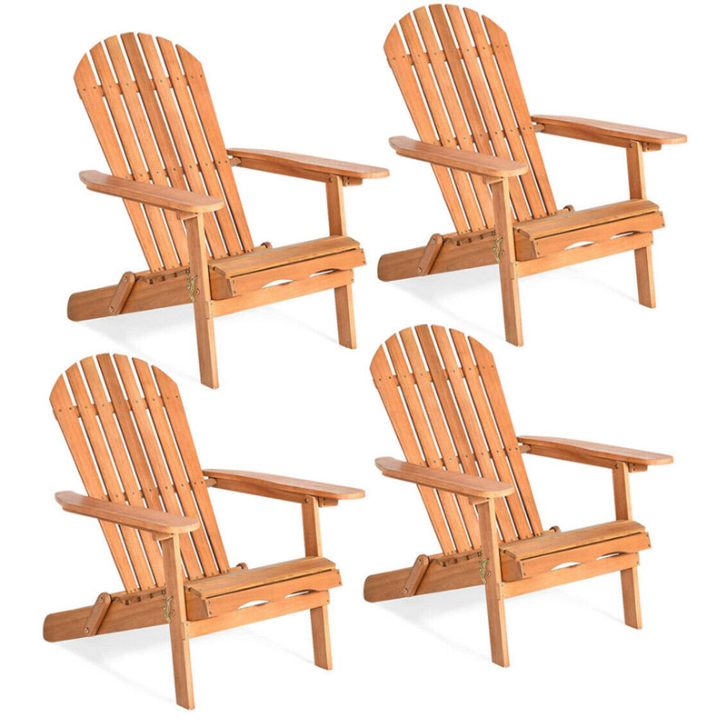 Chaise Adirondack pliante en bois massif Antoine