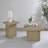 Square Engineered Wood Cocktail Coffee Table, Latte