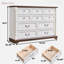 Commode à tiroirs rustique en bois