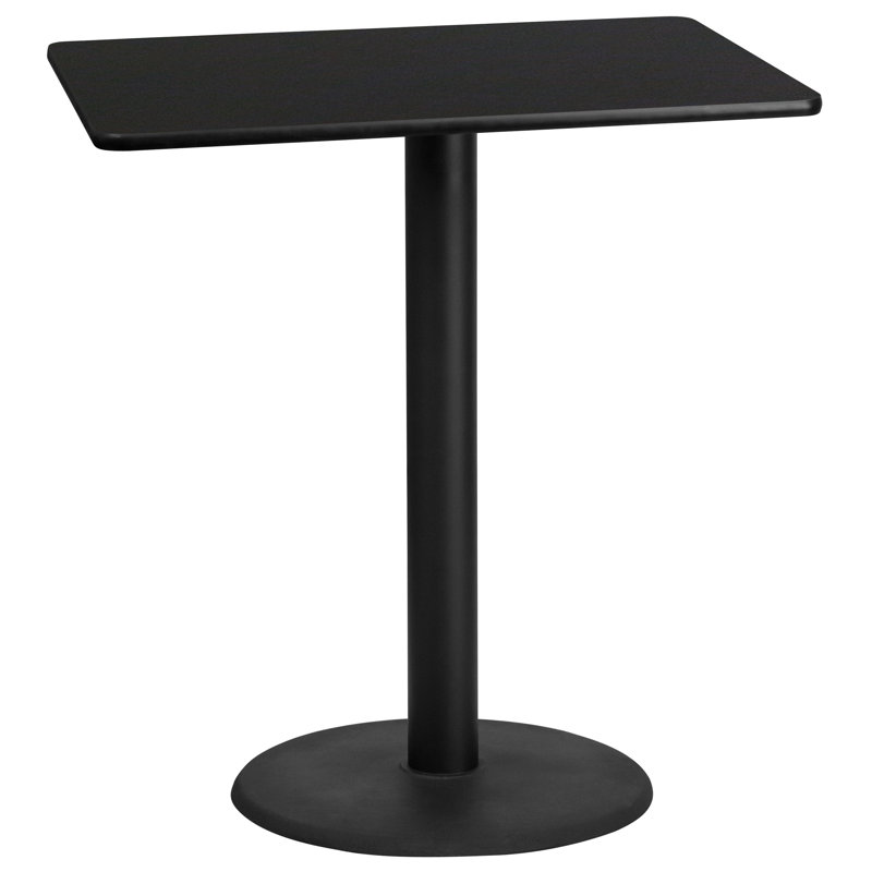 Plateau de table de salle à manger Carrus, H 43,12 po x l 42 po x P 30 po, Noir