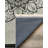Qasida Collection Digital Print Cotton-Polyester Gray Black Moroccan Rug-235929798