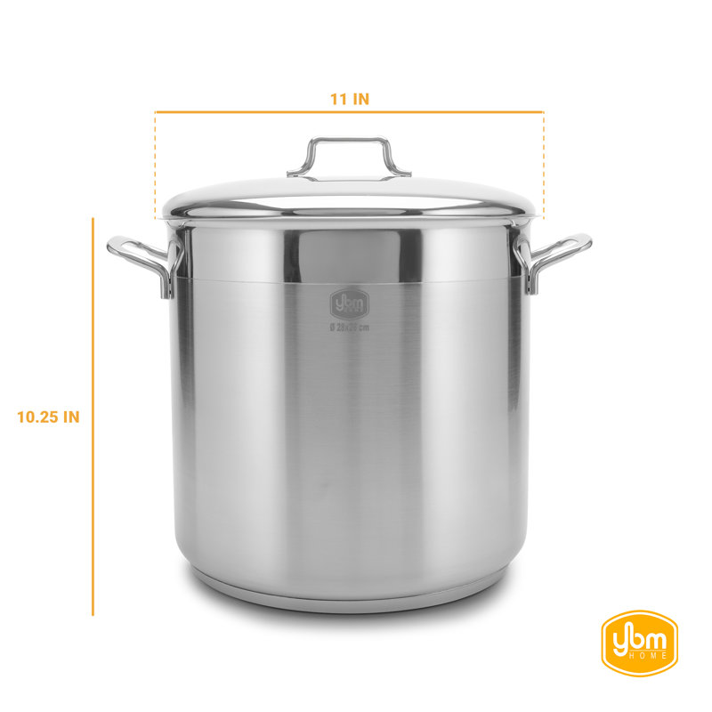 16 Quart Stainless Steel Stock Pot with Lid