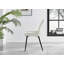 Round Concrete Effect & Black Legs Dining Table With Storage Shelf & 4 Faux Leather Dining Chairs-99126886