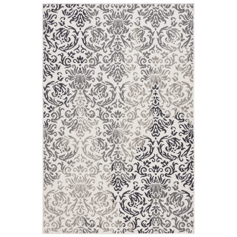 Ceslie Performance Damask Rug, Rectangle 9' x 12'