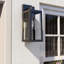 Schlesinger Matte Black Outdoor Wall Lantern with Dusk to Dawn-973846550
