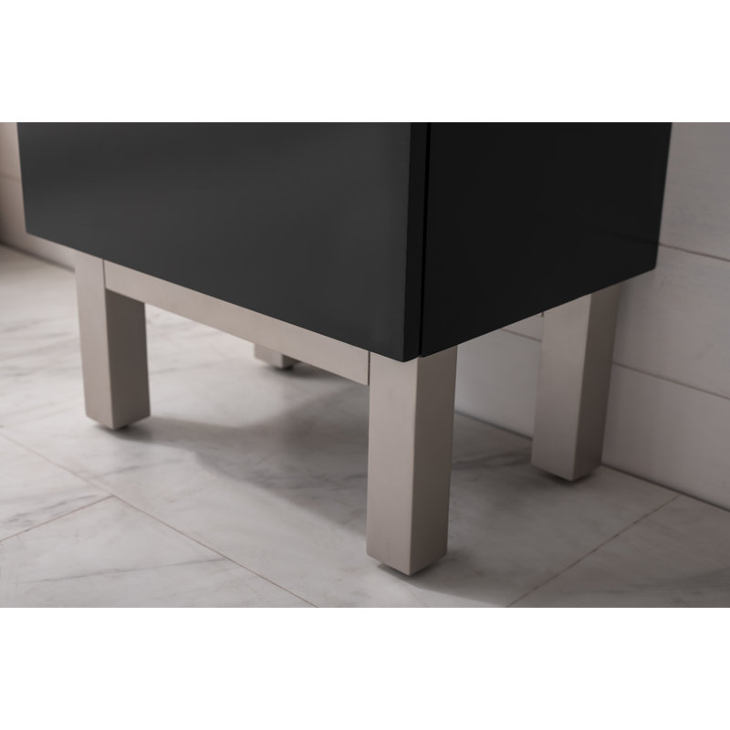 Ensemble de meuble-lavabo simple 16,5 po Jarrettsville, Noir