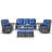 Bonia 8 Piece Wicker Rattan Sofa Seating Group with Cushions-1336717320-1336717366