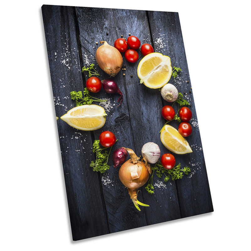 Fresh Vegetables Kitchen - Wrapped Canvas Print, 61cm H x 40.6cm W x 2cm D