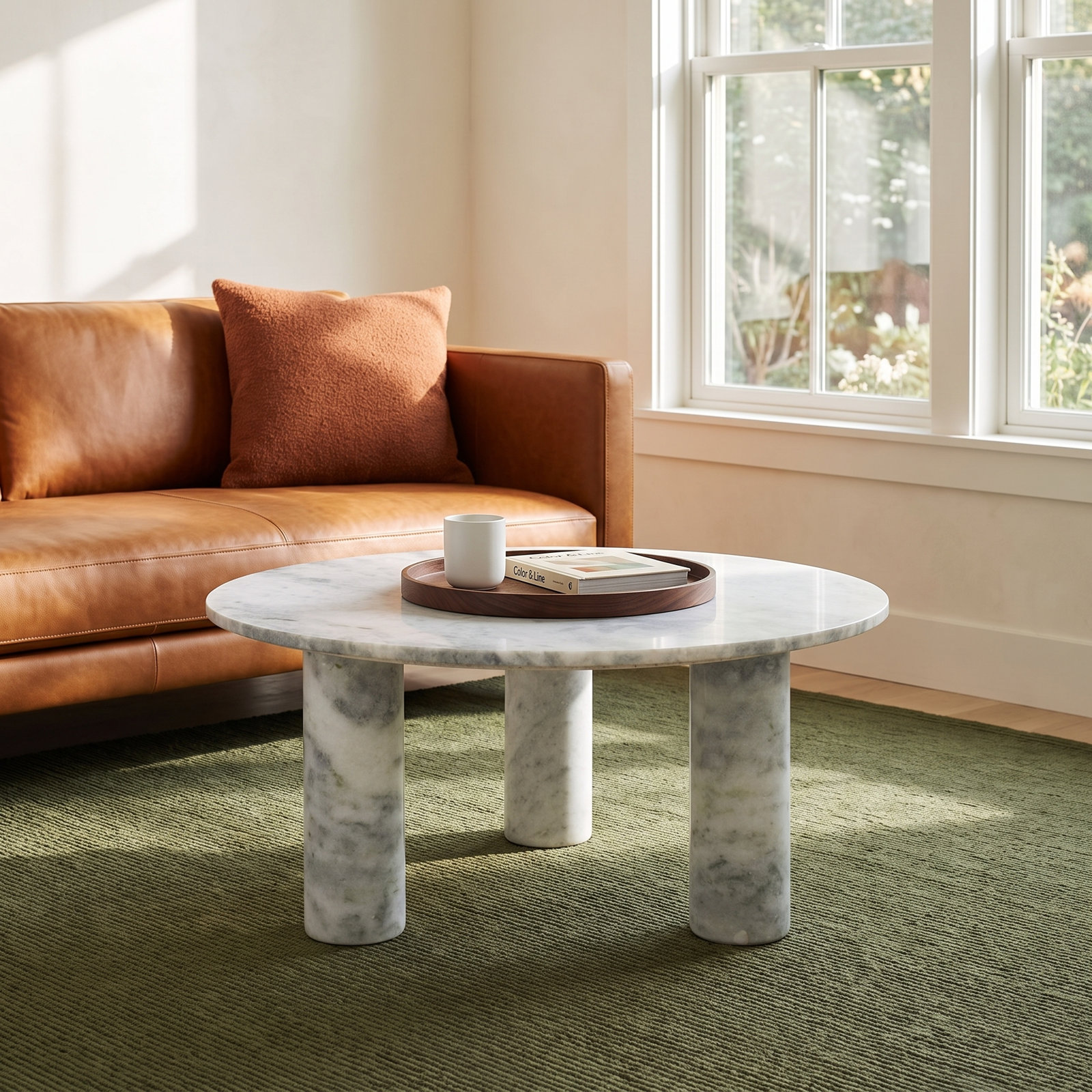 Izel Single Coffee Table, White