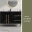 35.4 In Floating Bathroom Vanity With Sink And Faux Marble Top