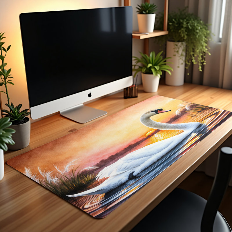 Polyester Desk Pad, 14.4x12.1