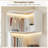 2PCS, 4-Tier L Shaped Corner Bookcase With 2 Drawers, 69" Freestanding Corner Bookshelf With Led Lights-1457431965