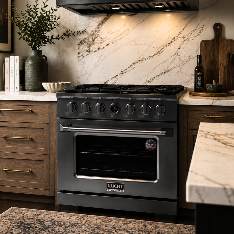 Kucht 36'' W Free Standing Range, Natural Gas