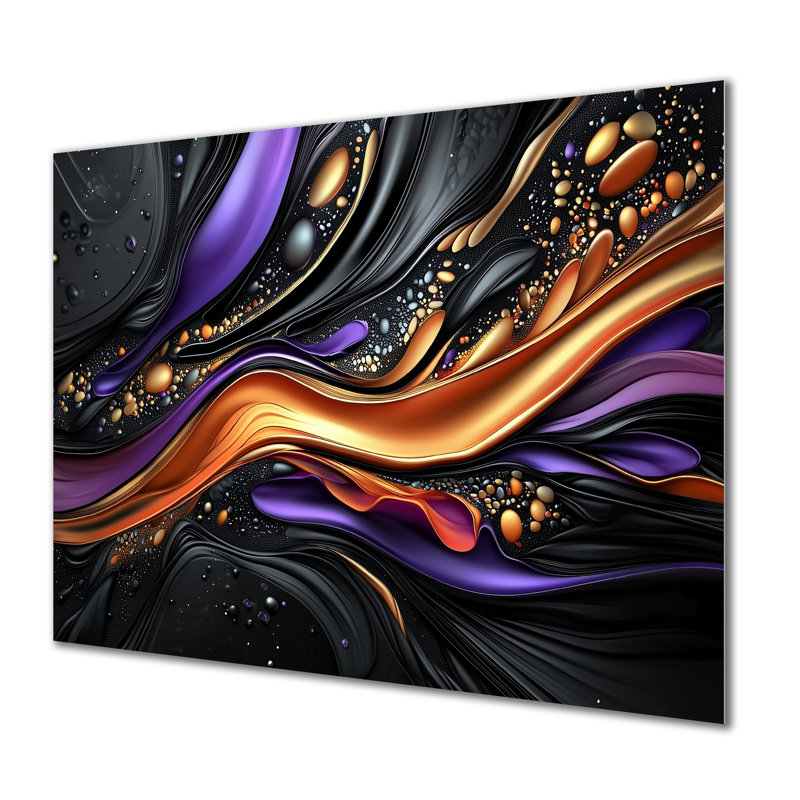 Jacqual - Art moderne sur métal, reproduction d'art moderne, H 12 po x l 20 po x P 0,84 po