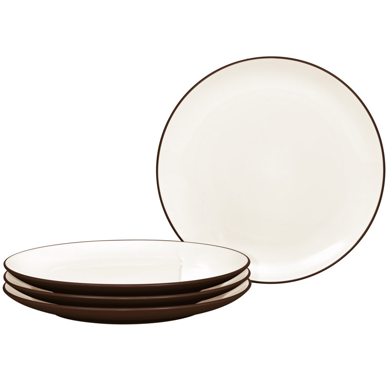 Noritake Colorwave Coupe Dinner Plates, 10-1/2", Chocolate