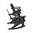 Laguna Rocking Outdoor Adirondack Chair With Table-1121497947