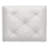 Koze Vanity Stool, Foam Seat, Tufted Polyester, Matte White 19 Inch