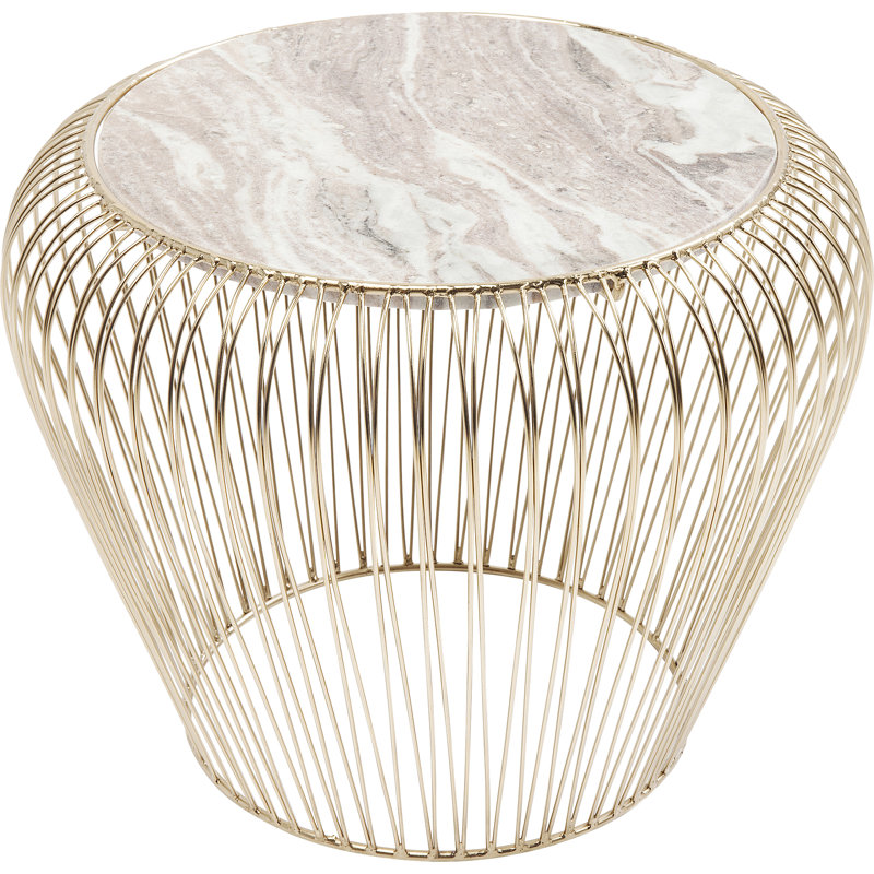 Side table Beam Brass Ø43cm, Gold