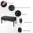 Adjustable Piano Bench with Flip-Top Storage, Cushioned PU Leather Seat