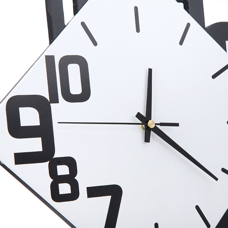 Wall Pendulum Clock, Smooth Decorative Non Toxic MDF Mounted Clock  for Living Room