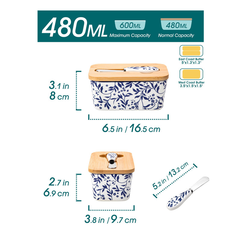 480ml Ceramic Food Storage Container