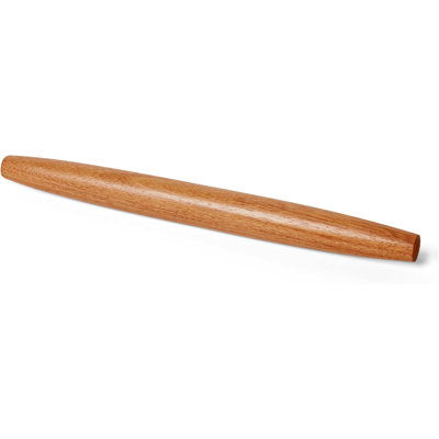17 Inch Acacia Wood French Rolling Pin, Tapered Pastry Dough Roller for Baking