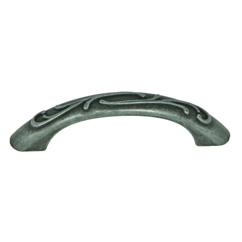 Ivy Distressed Gray Iron Arch Cabinet Pull with Mounting Hardware