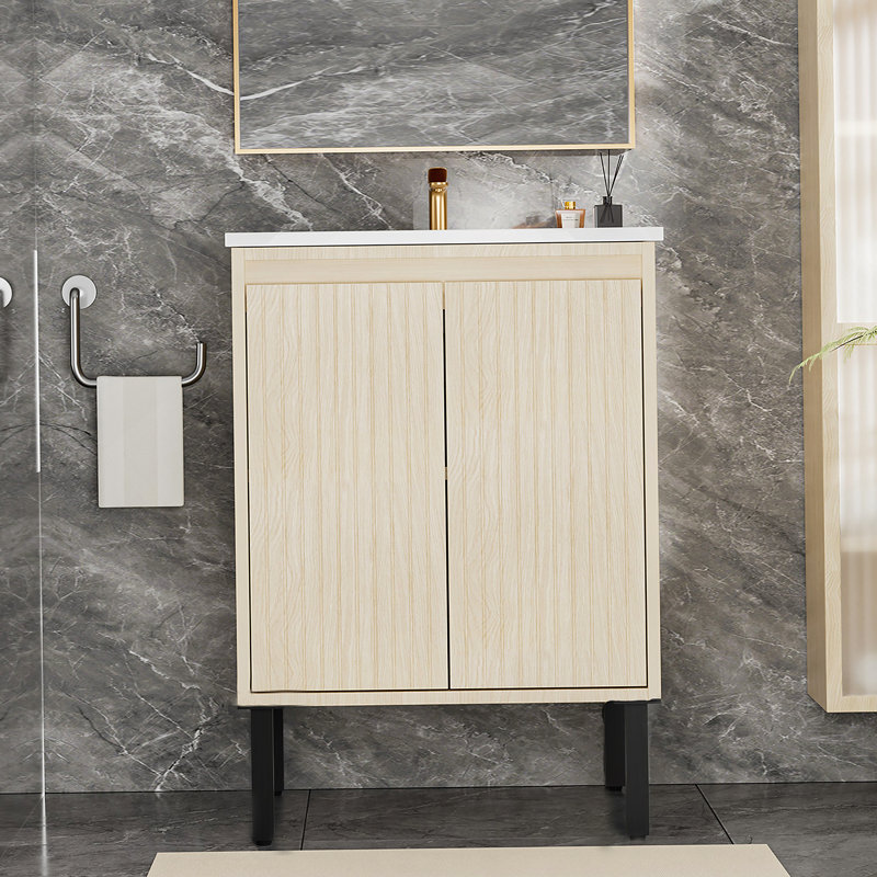 Meuble-lavabo 24 po sans lavabo, Beige