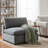 Caylie Armless Slipper Chair - Charcoal-1555482991
