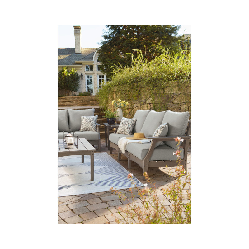 Ahumada 79.75'' Wide Straight Patio Sofa with Cushions