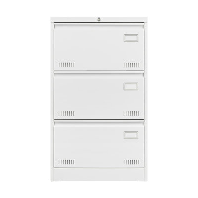 Filing Cabinet Lateral File Cabinet 3 Drawer, White Filing Cabinets With Lock, Locking Metal File Cabinets Three Drawer Office Cabinet For Legal/Letter/A4/F4 Home Offic