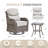 Deb 3-Piece Outdoor Conversation Set with Wicker Swivel Rocking Chairs and Side Table-573899712-573899719