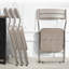 Ensemble de 4 chaises pliantes rembourrées - Chaises de salle à manger rembourrées portables pour les invités-1917156429