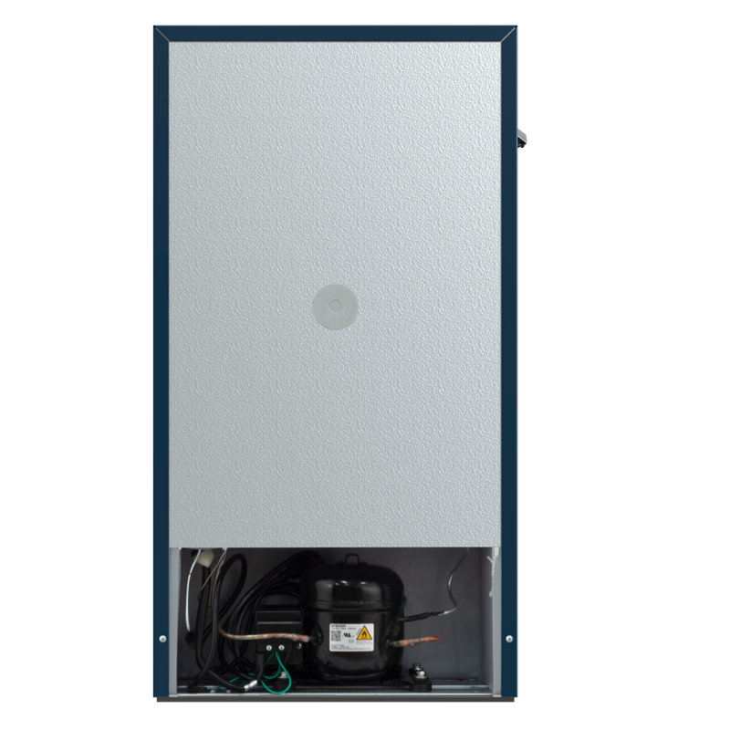 Frigidaire 3.1 Cu. Ft. 2 Door Retro Compact Refrigerator with Freezer, Built-in Side Bottle Opener, Azure