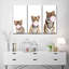 Ensemble de 3 tigres sur toile Bubble Gum-1249910121