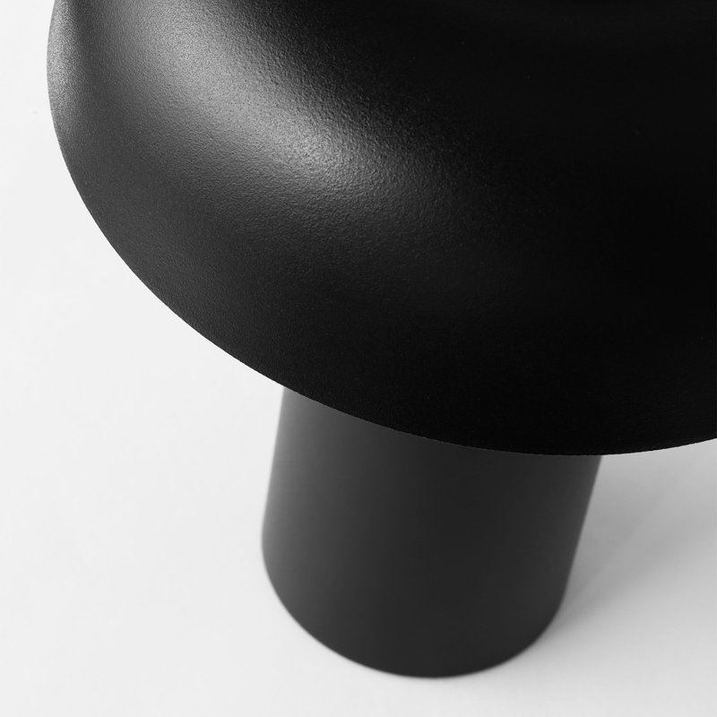 Louver LED Outdoor Table Lamp, Black
