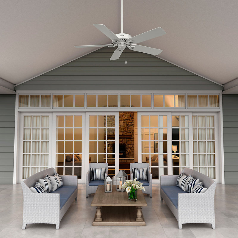 132cm Ceiling Fan, Fresh White, Fresh White