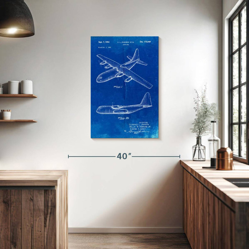 Laelle Lockheed C 130 Hercules Airplane, 36" H x 24" W