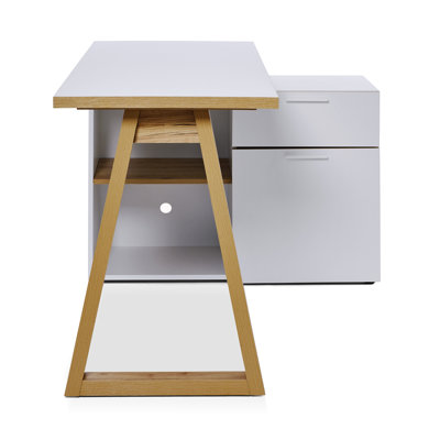 Belfield 130Cm W L Shaped Writing Desk