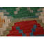 Tapis de couloir oriental multicolore en laine Kilim 3 x 16
