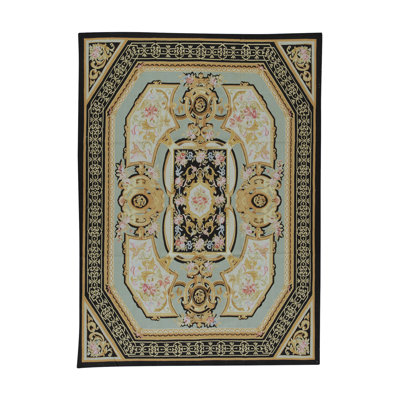 Aubusson Renaissance Wool Oriental Area Rug