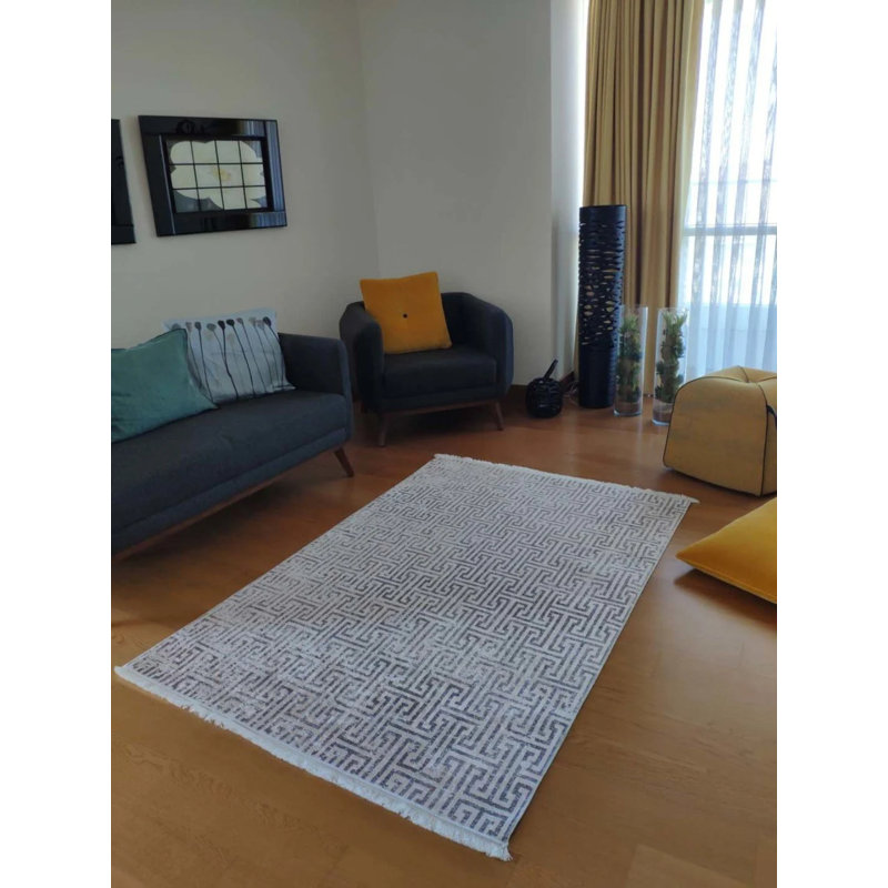 Tapis carré carré avec envers antidérapant, Rectangle 2 pi 7 po x 10 pi 6 po