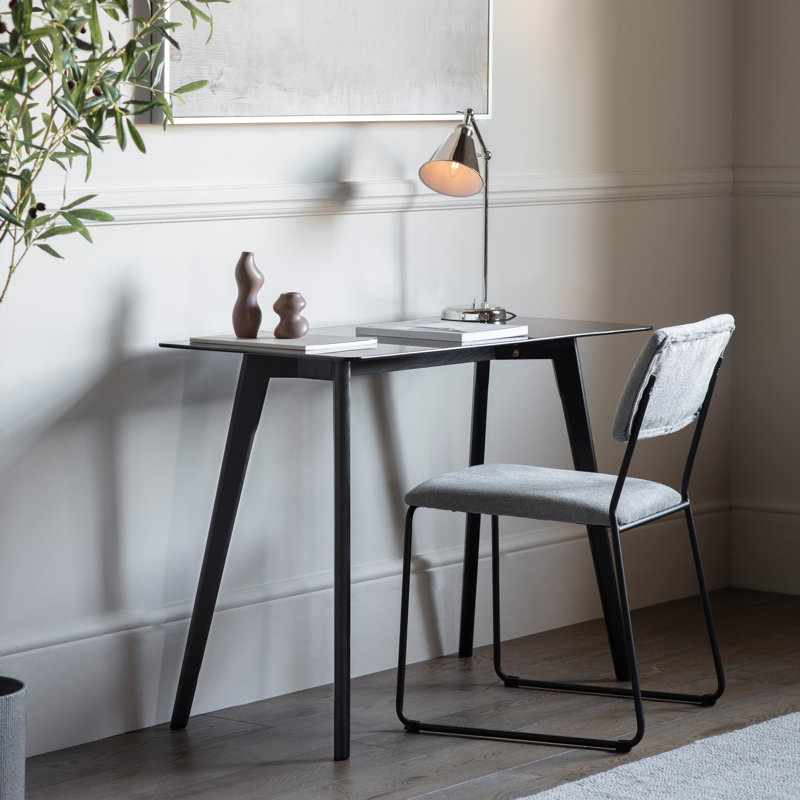 Merton Glass Solid Wood Desk