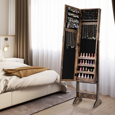 Armoire à bijoux avec miroir