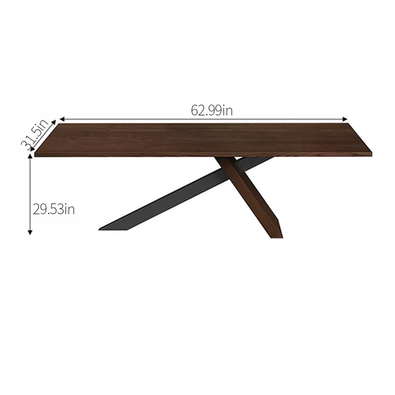 Table de salle à manger Minush, L 31,5 po x L 62,99 po