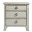 Table de chevet 3 tiroirs blanche