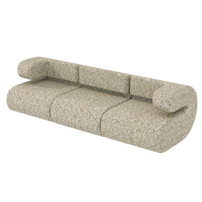 WOWMAX 3 Seater Modular Finger Sleeper Sofa