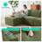 133.4" Modular Cloud Sectional Sofa With Movable 2 Ottomans-488725746