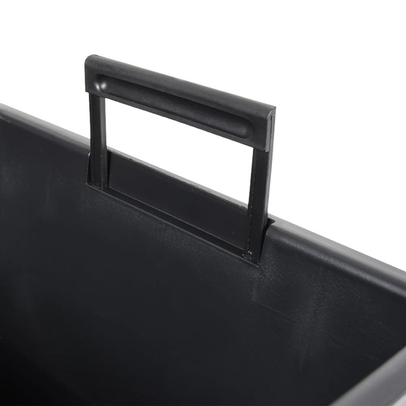 Mihrimah Pot Planter, Anthracite, 50cm H x 26.5cm W x 26.5cm D